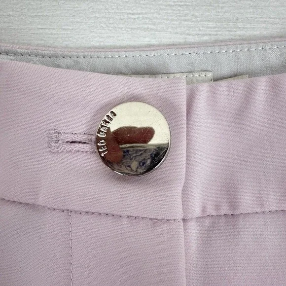 Ted Baker Anett Side Seam Detail Trousers Ankle Pants Size US 6 Baby Pink